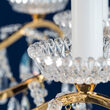 Candelabru modern cristal Aur 24k 12xE14/40W, Hirohito LU 2143/12 Gold Orion